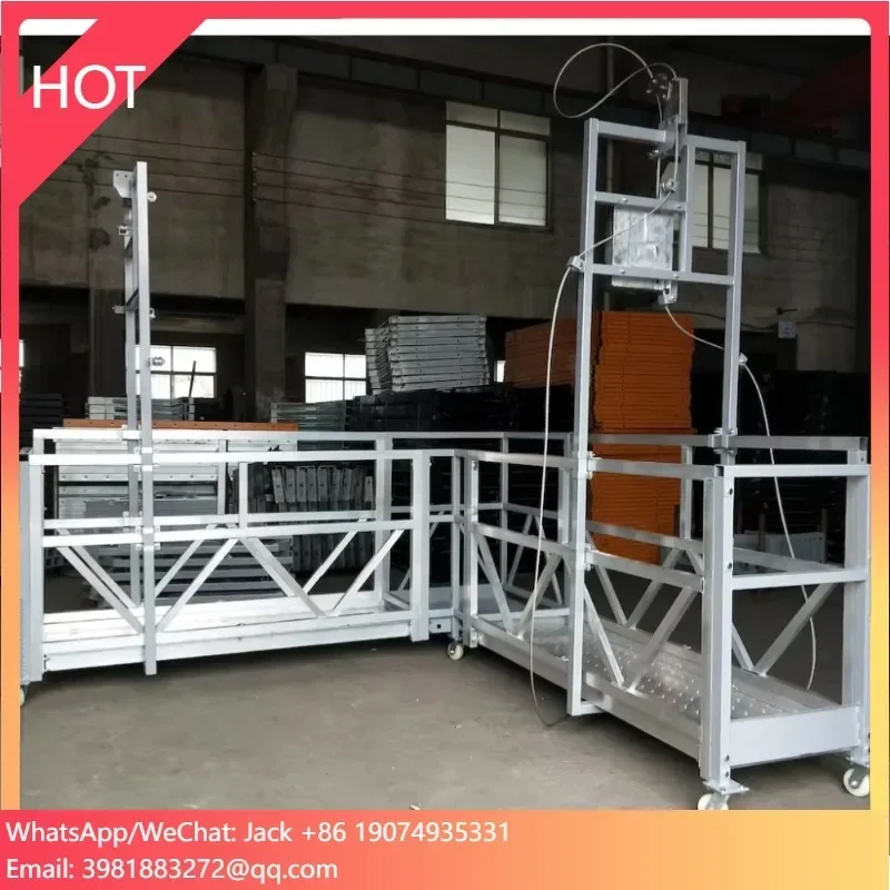 Powder Coated Steel Wire Rope Lifting Building Construction Suspended Gondola Platform