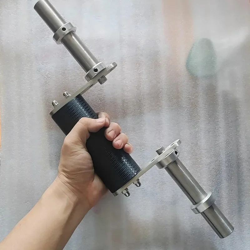 Portable Detachable Eccentric Dumbbell Bar Arm Wrist Exerciser for Grip Wrist and Finger Workout Arm Wrestling Handle