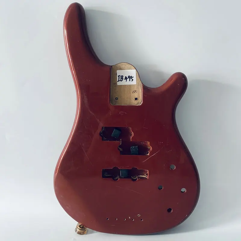 iB495 Active PJB Pickups Electric Bass in Solid Wood Bass Body 4 Or 5 Strings Version Metallic Red DIY Bass Parts