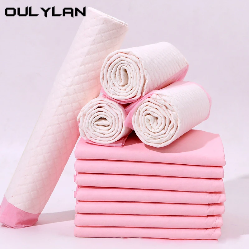 

Oulylan 50/25/40/100 PCS Dog Training Diapers Pet Pads Disposable Doggie Absorbent Mats Puppy Pee Small Dogs Pet Pads