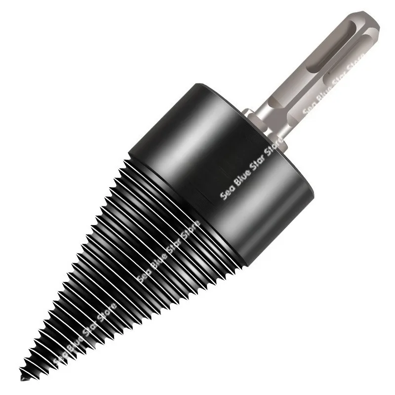 Firewood splitting artifact Drill bit Chopping wood Firewood splitter Splitter Electric special tool