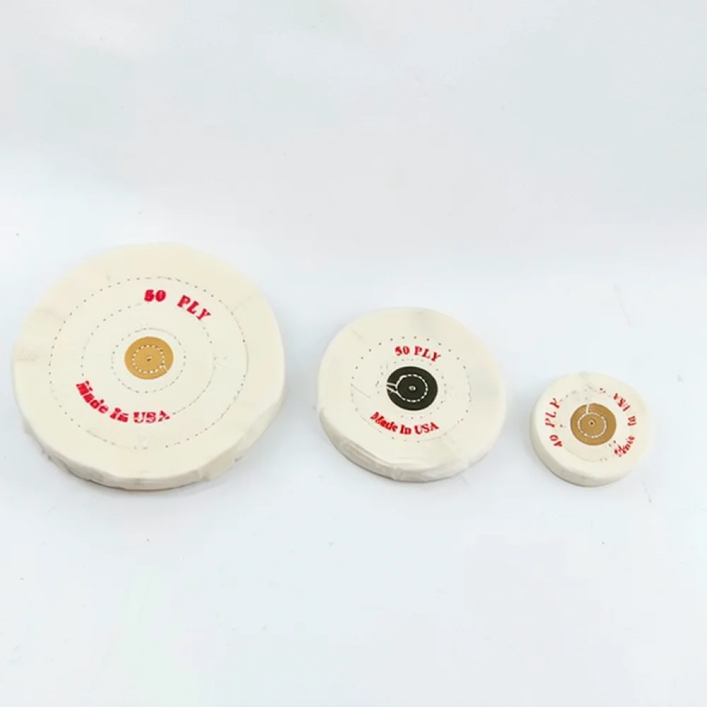 For Keyoute Polishing Wheel Cotton Fabric Buffing Pad For Bench Grinder Jewelry Metal Acrylic Jade Mirror Surface
