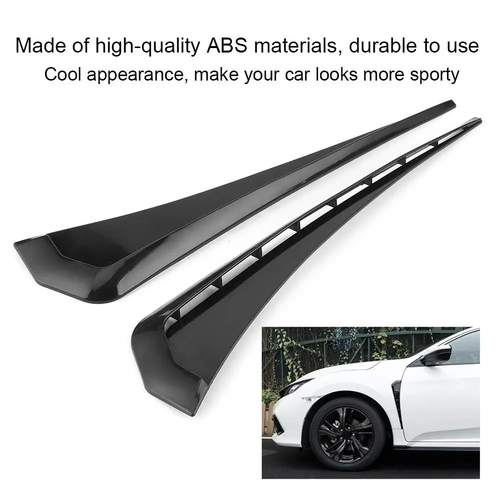 Side Vent Trim Antioxidant Side Air Wing ABS Universal Fit Waterproof for car Replacement for