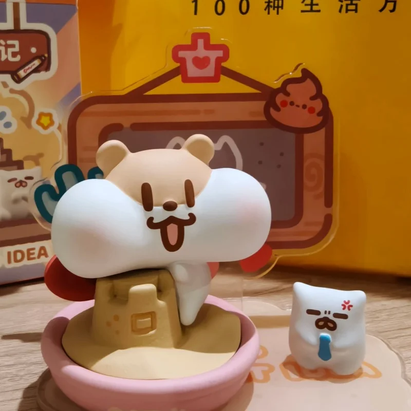 

In Stock Milk Tea Mouse Bobarat'S Diary At Work Series Blind Box Signature Sweet Mouse House Figure Kawaii Hamster Doll Toy Gift
