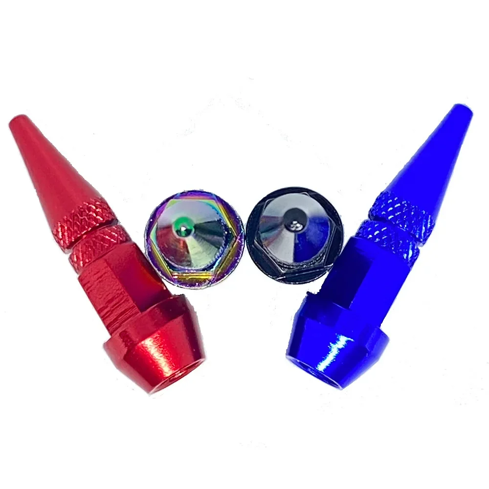 Car Tire Valve Caps Car Motorcycle Bullet Wheel Tire Valve Caps Spike Shaped Aluminum Car Styling Auto Exterior Accessories