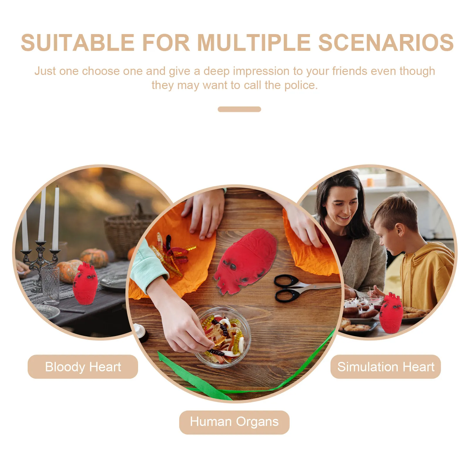 

Жуткий реалистичный муляж сердца для Хэллоуина, Пасхи, маскарадов, костюмированных вечеринок – лучший подарок, ужасающее украшение в виде сердца