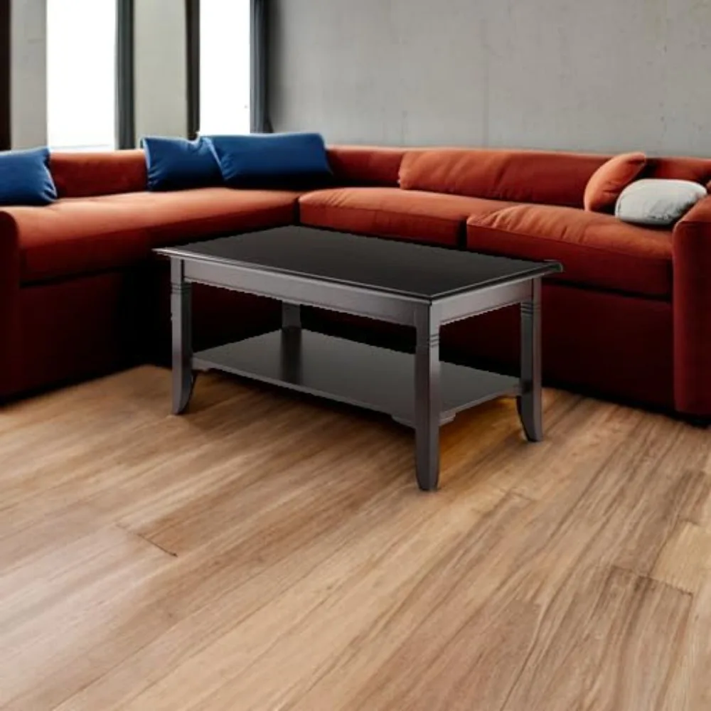 

Nolan Coffee Table, for Living Room, 18", Cappuccino - Compact Side Table with Modern Matte Finish