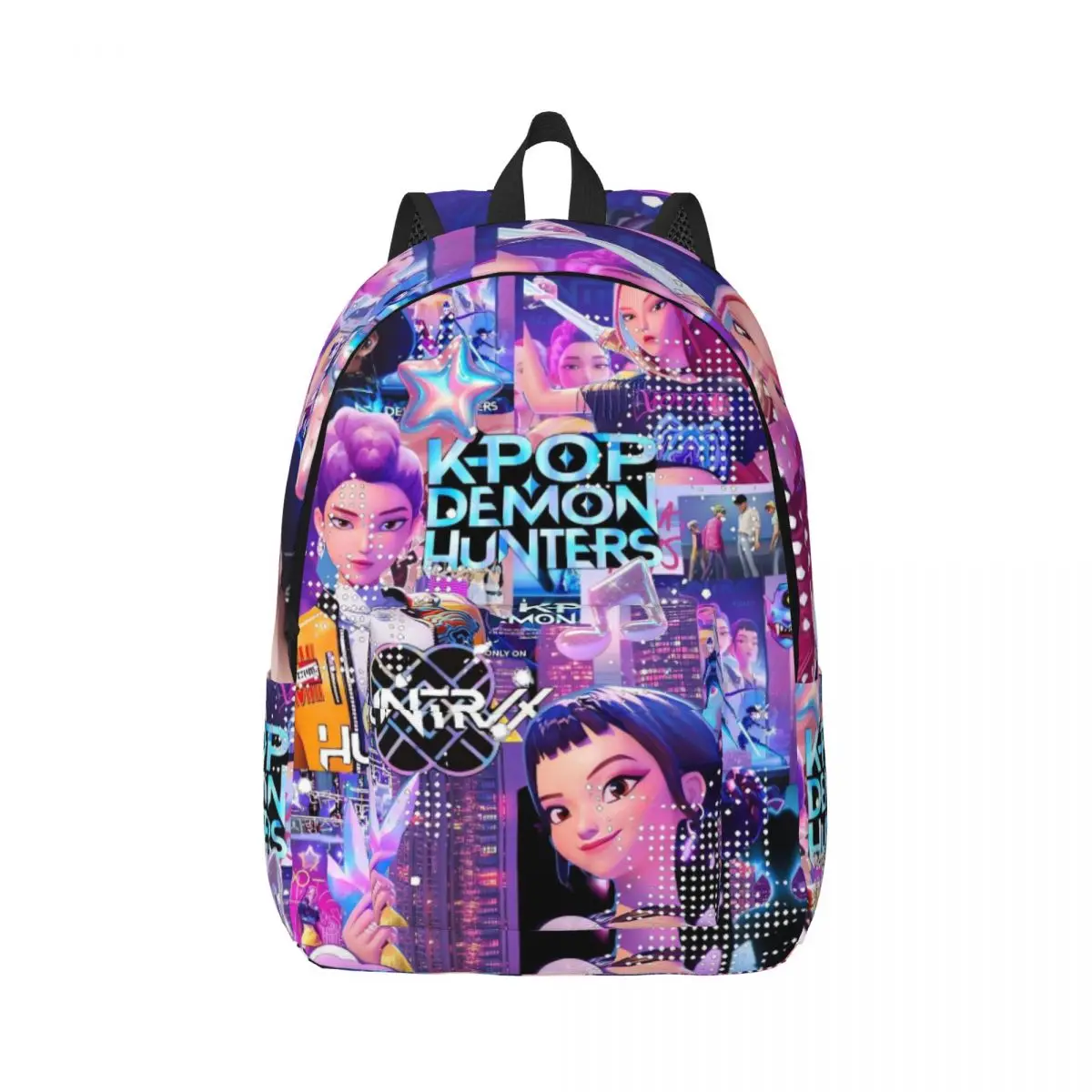 

Kpop Demon Hunters For Girls Boys Fashionable, fully printed, and comfortable student backpack.