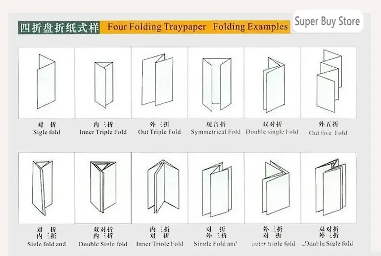 Electric Auto Paper Folding Machine 4-Tray 310x700m Capacity for Office Use High-Speed Document Handling