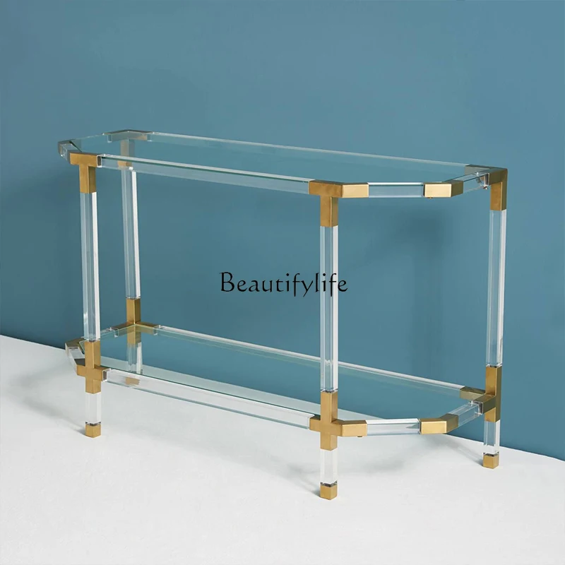 -*Licht luxe transparant acryl entreeplatform