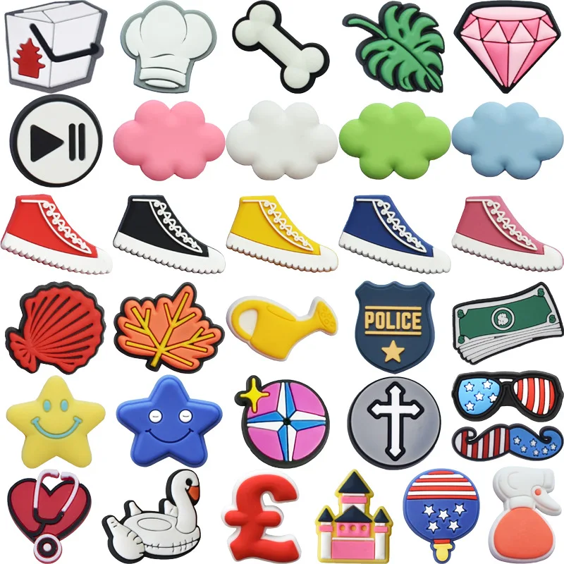 shoe diamond heart PVC shoe Charms Slippers Buckle combination Fit Wristbands accessories Decoration Bands gift unisex party