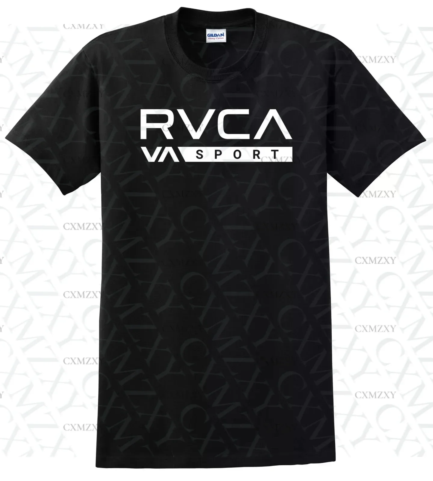 Camiseta Retro Americana Nueva con Logotipo RVCA, Camiseta para Hombre, Moda Retro de Verano, Tops para Hombre y Mujer