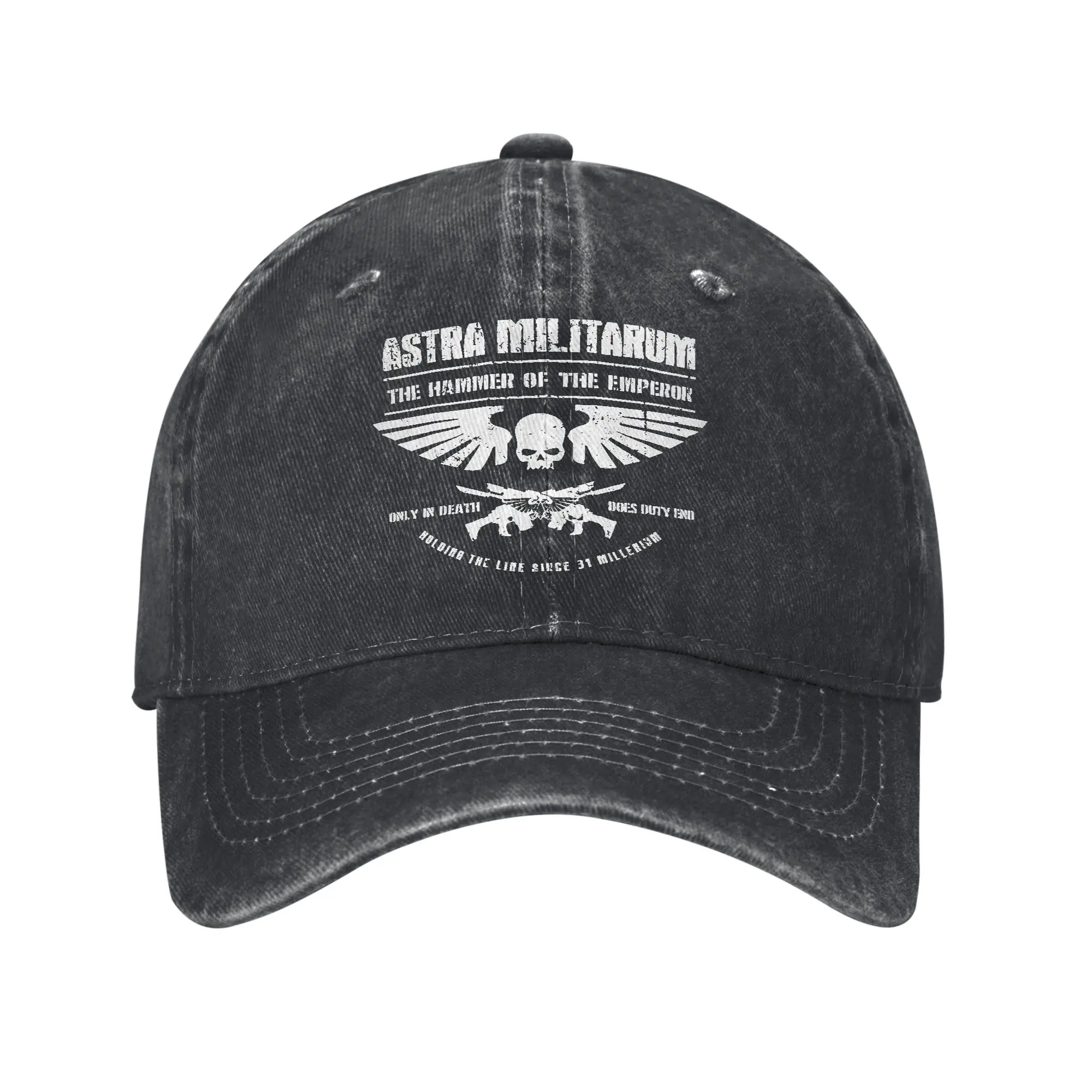 Hammer of the Emperor Astra Militarum Imperial Guard Men Women Baseball Caps Distressed Denim Washed Hats Cap Outdoor Sun Cap