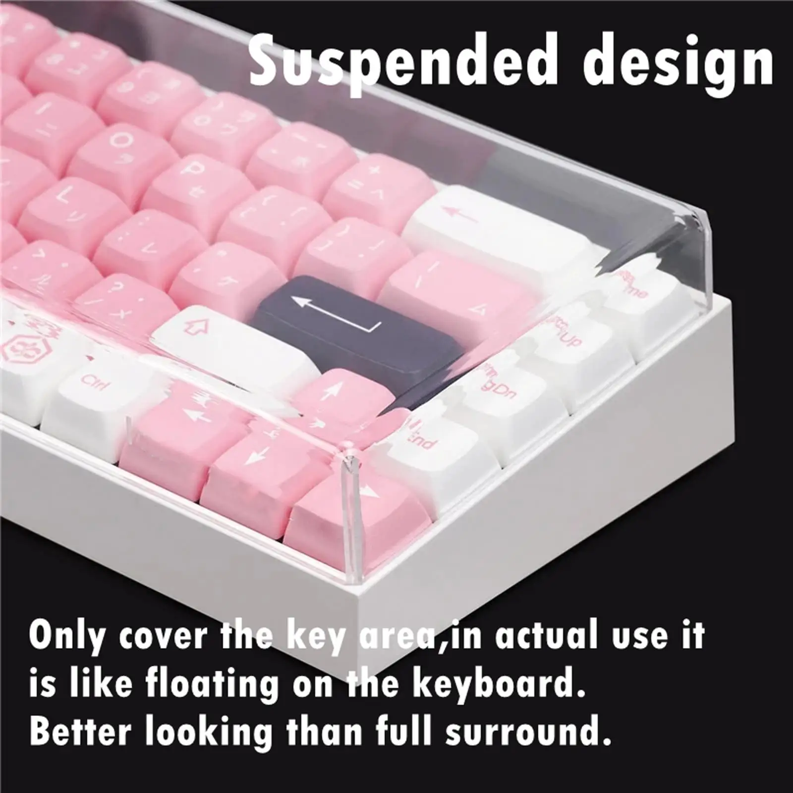 Keyboard Dust Cover Transparent Premium Waterproof Easy to Use 104 Keys Accessories Protection Acrylic Keypads Cover for Desktop