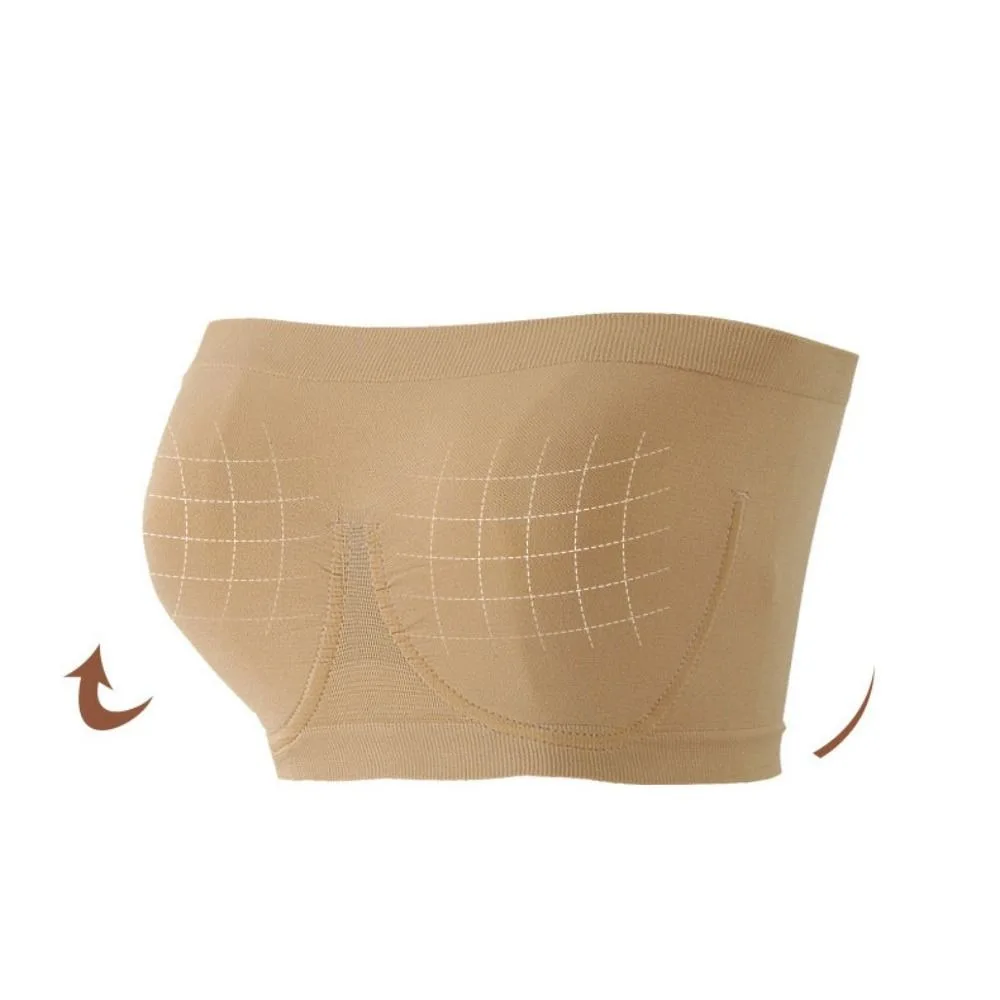 Weicher, rutschfester, trägerloser, unsichtbarer BH, stoßfester Büstenhalter mit vorderer Schnalle für Damen, Röhrenoberteil, Unterwäsche, kabelloses Bralette, Hochzeit