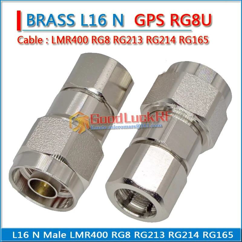 SYWV50-7 N type male 7D-FB RG8 LMR400 RG214 RG8U GPS feeder solde Cable Copper Straight Coaxial RF Connector Adapters