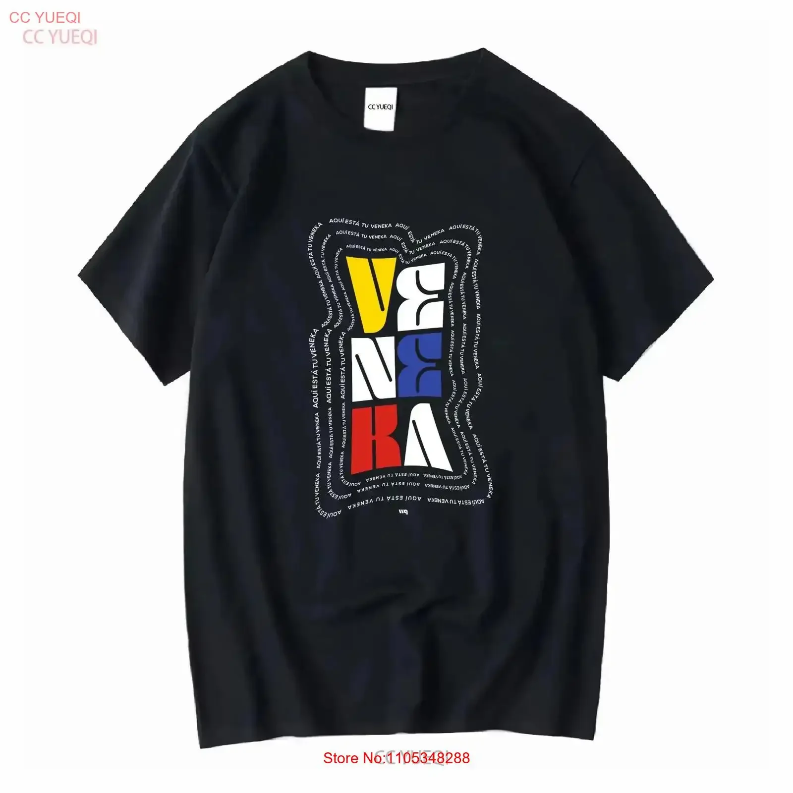 Veneka Venezuela T-Shirt Vintage Washed Herren Designer-Kleidung Leicht vielseitiges Oberteil für den Alltag Mode Lässig Vintage