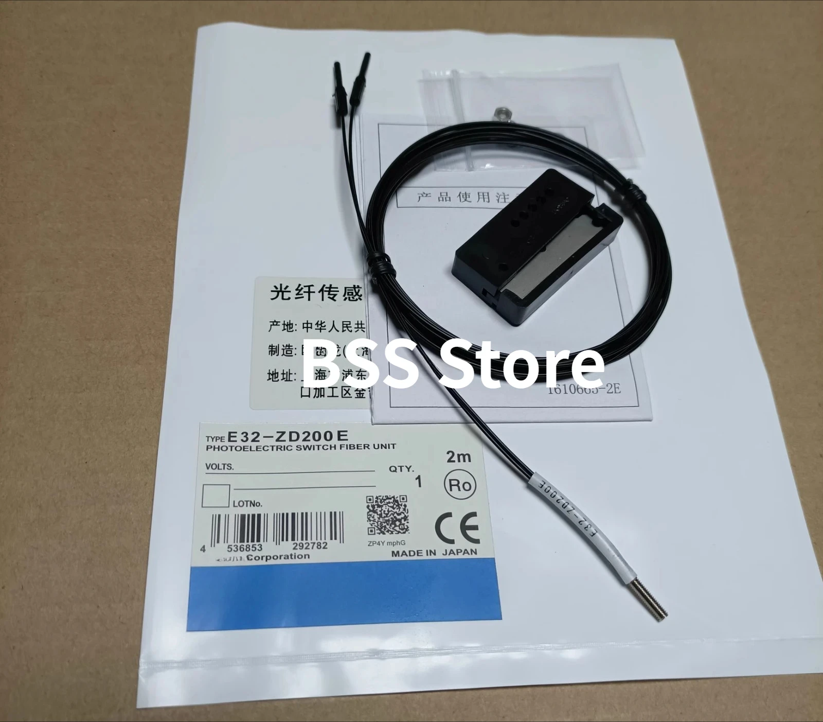 Photoelectric Switch Fiber Unit E32-DC200E E32-DC200F E32-ZD200F E32-DC200B4 Fiber Optic Sensor