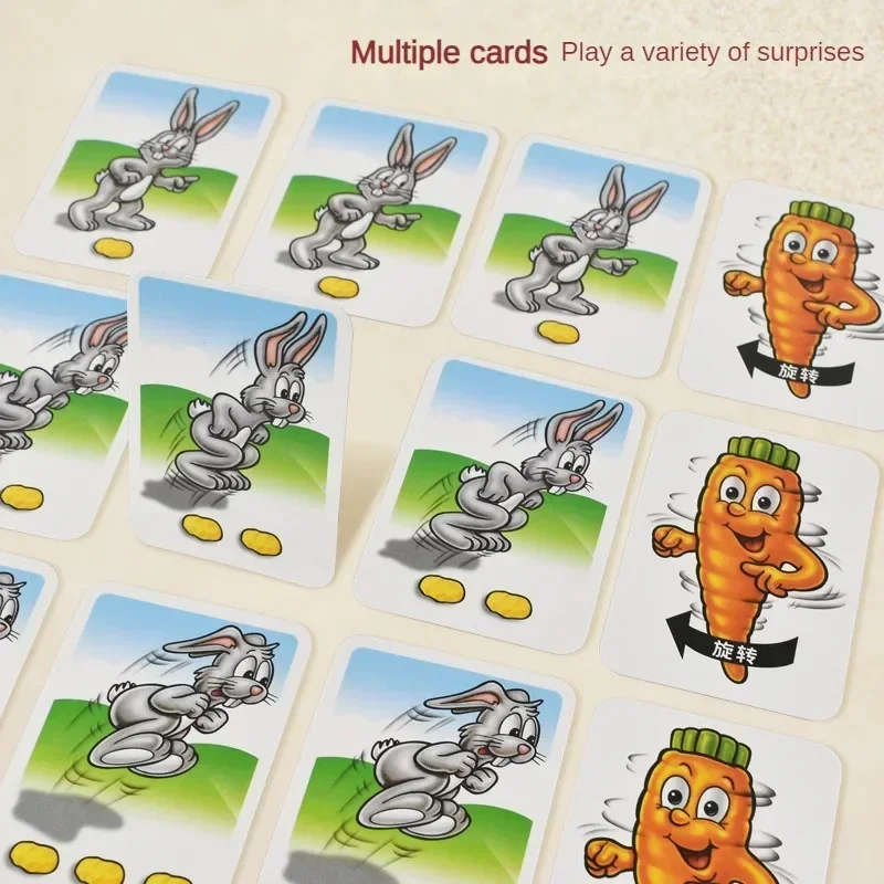 Rabbit Trap Puzzle Toy for Children, Dual Play, Jogo de Tabuleiro Multiplayer, Competição, Pai, Criança, Interativo, Estratégia, Novo, 9pcs