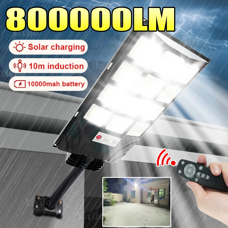 

Super Brightness 1200W Solar Street Light Powerful 192 LED Garden Lamp Outdoor Remote Control Villas Solar Lamp Waterproof Light