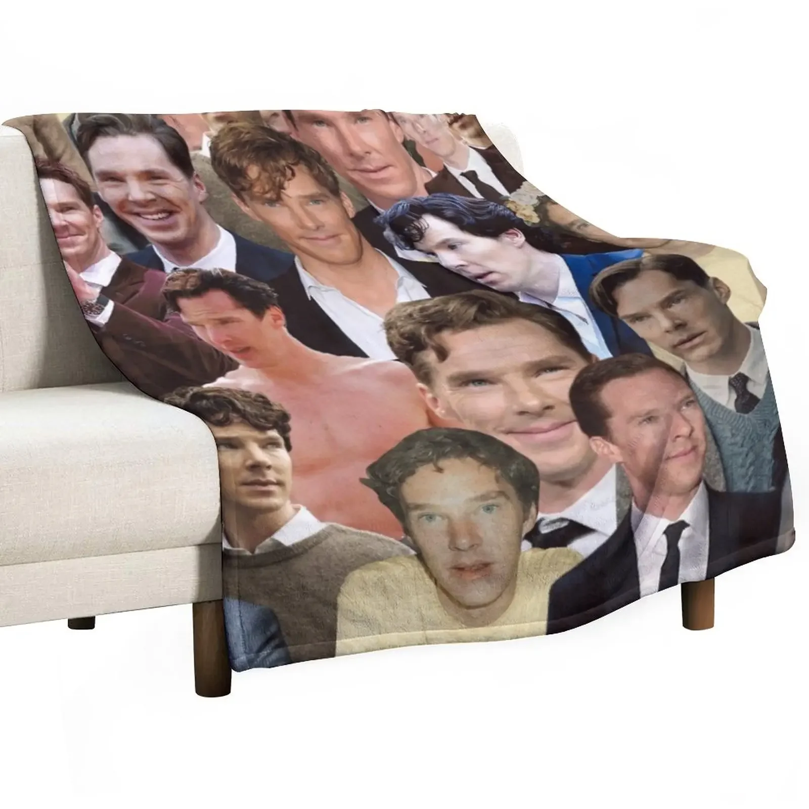 

Benedict Cumberbatch photo collage Throw Blanket Moving blankets ands Blankets