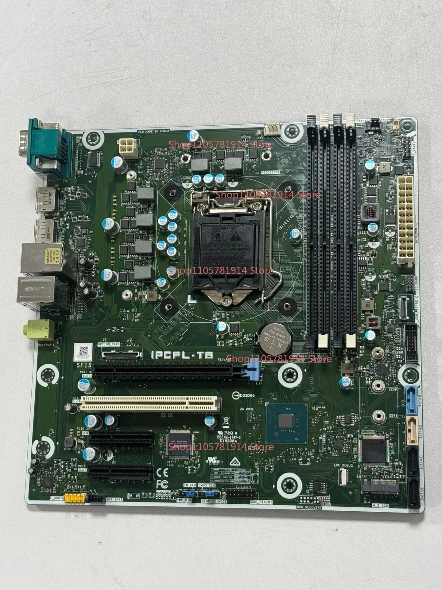 For Dell IPCFL-TB NNNCT T3630 Workstation Main Board MATX Mid-board C246 Chipset, Support 8th Generation Processor