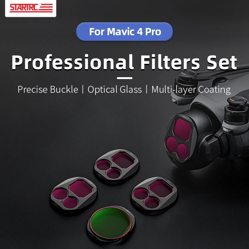 STARTRC CPL/ND8/32/64 Filter Set Compatible with DJI Mavic 4 Pro Neutral Density Polarizing Drone Camera Accessories