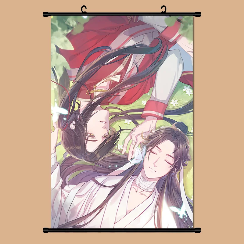 Heaven Official\'s Blessing Tian Guan Ci Fu Xie Lian Hua poster Fabric Wall Scroll Home Decor Anime Poster 20*30cm Gifts Cosplay