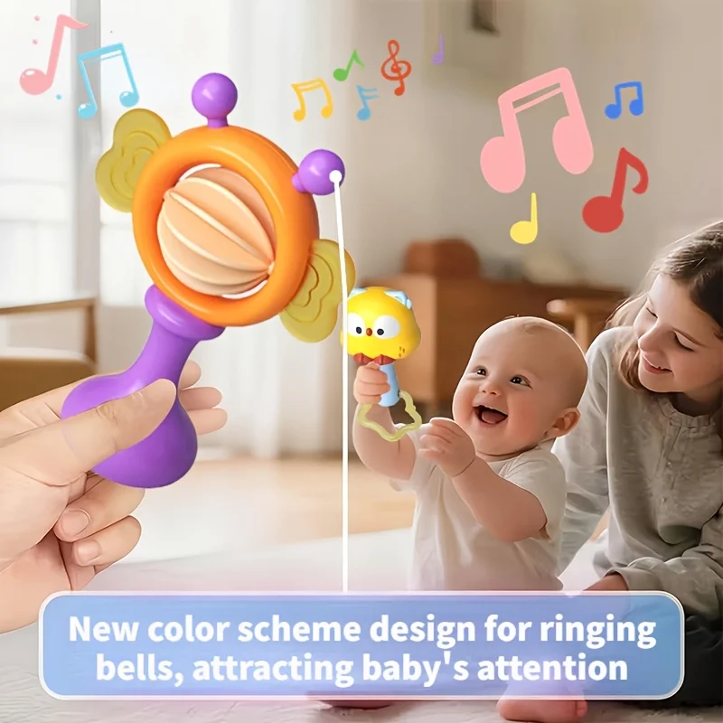 Babyrammelaar klinkend speelgoed |   Duurzaam ABS-materiaal |   Verbetert de fijne motoriek |   Ideaal voor Kerstmis, Halloween, Verjaardagen