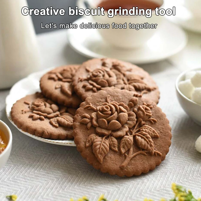 Wooden Cookie Mold Household Gingerbread Cake Mould Press 3D Biscuit Embossing Molds Bakery Gadget Baking Tool Kitchen Supplies
