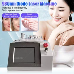 Portable high-power 6-in-1 980nm laser skin and nail fungal infection removal device for red blood silk spider vein removal