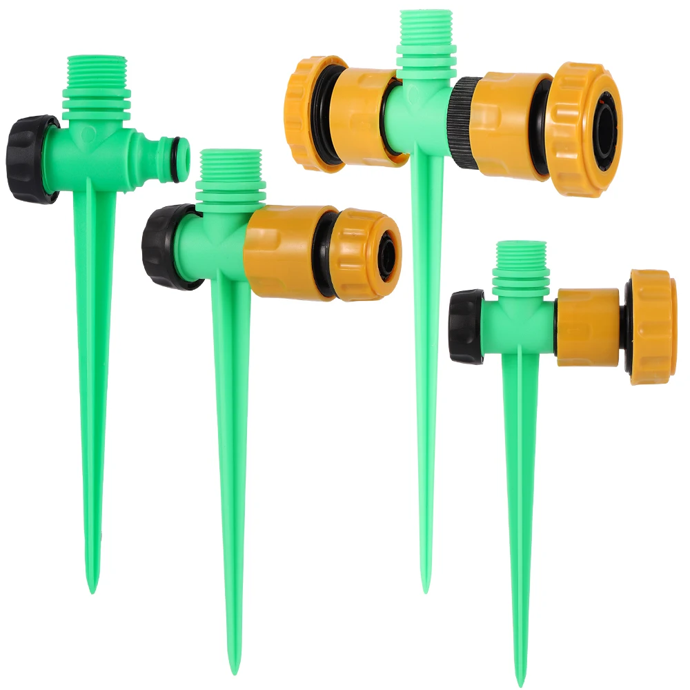 High Quality Plastic Support Nozzle Holder 1/2 Inch Female Thread Spike Insert Into The 1/2 3/4 Hose Quick Repair Connector 1Set