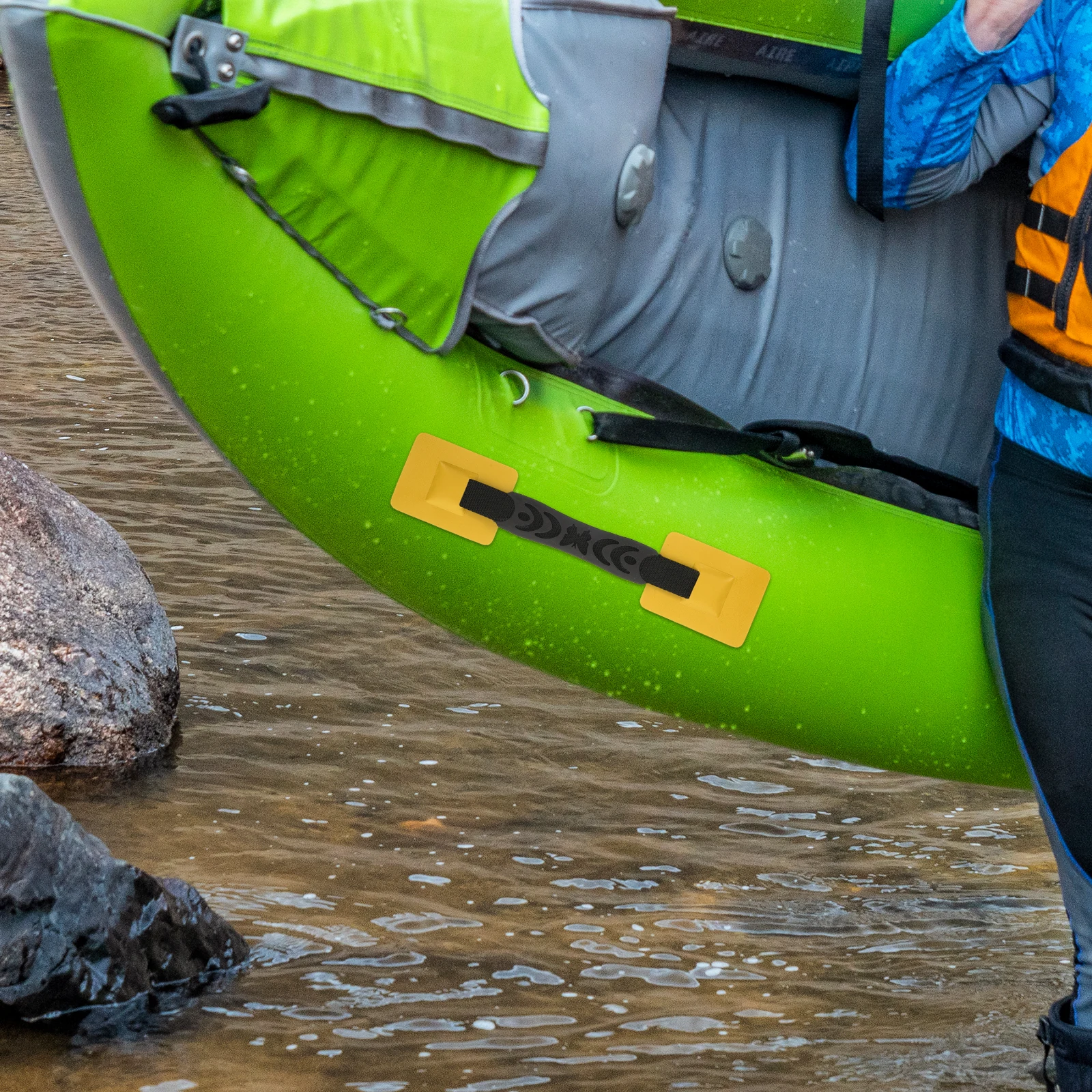 

2Pcs Kayak Carry Handles Plastic Replacement Anti-Slip Grips Ergonomic Side Mount for Inflatable Paddle Board Canoe Surfboard