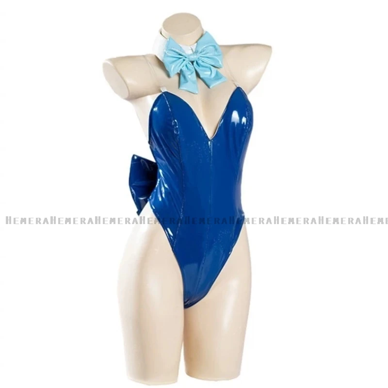 Blue Archive Cosplay Asuma Toki Costume Wig Bunny Girls Jumpsuit Cute Rabbit Ears Halloween Party Bodysuit with Bowknot Tail