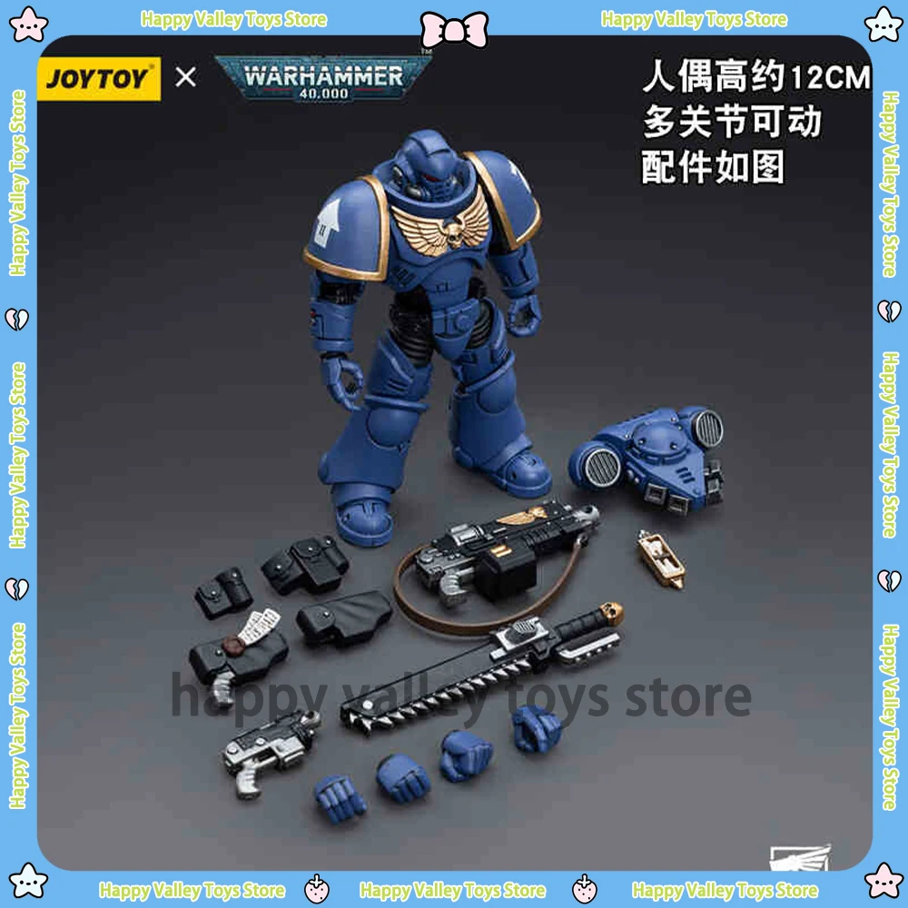 [IN STOCK] JOYTOY Warhammer 40K 1/18 Action Figures Ultramarines Intercessors V4 Anime Model Toy Christmas Children Boy Gifts