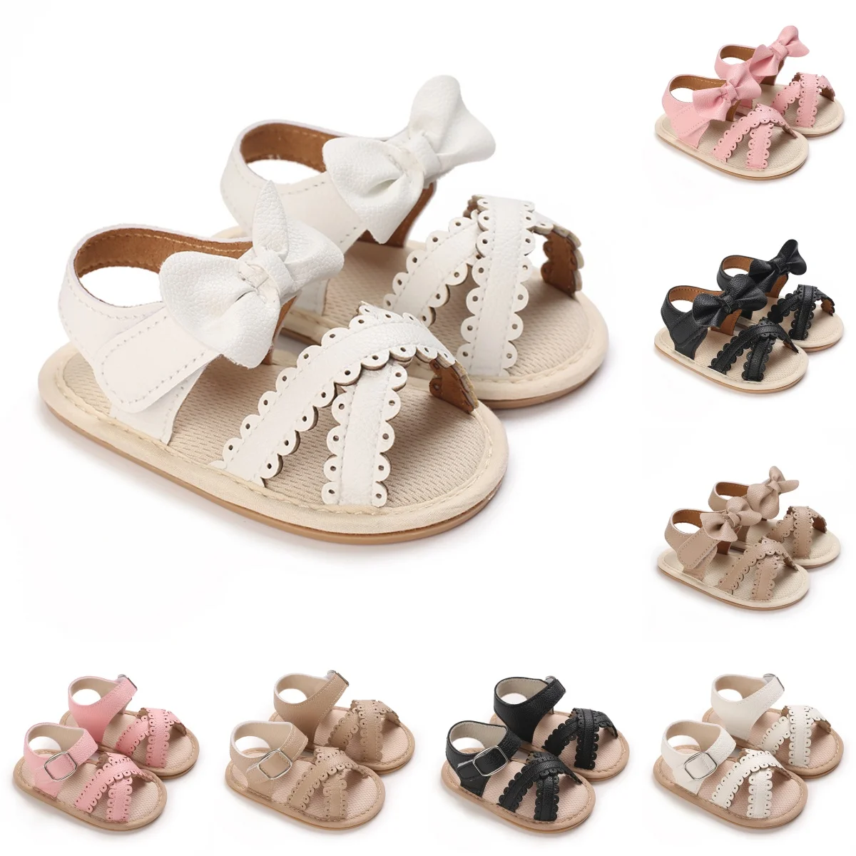 

Adorable Baby Girl Sandals - Lightweight, Breathable, Open-Toe Design for Comfortable Walking - Perfect for Spring andSummer Out