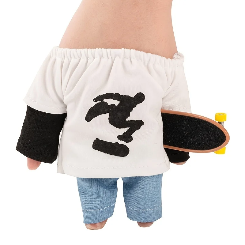 Mini Vinger Speelgoed Set Vinger Fietsen Vinger Skateboard Vinger Broek Vinger Tops Vinger Schoenen T-shirt Beweging Feestartikelen Cadeau