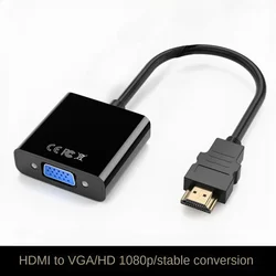 HD 1080P HDMI-compatible to VGA Adapter Digital Analog HDMI-compatible Male To Famale VGA Cable Converter For PC Laptop Tablet