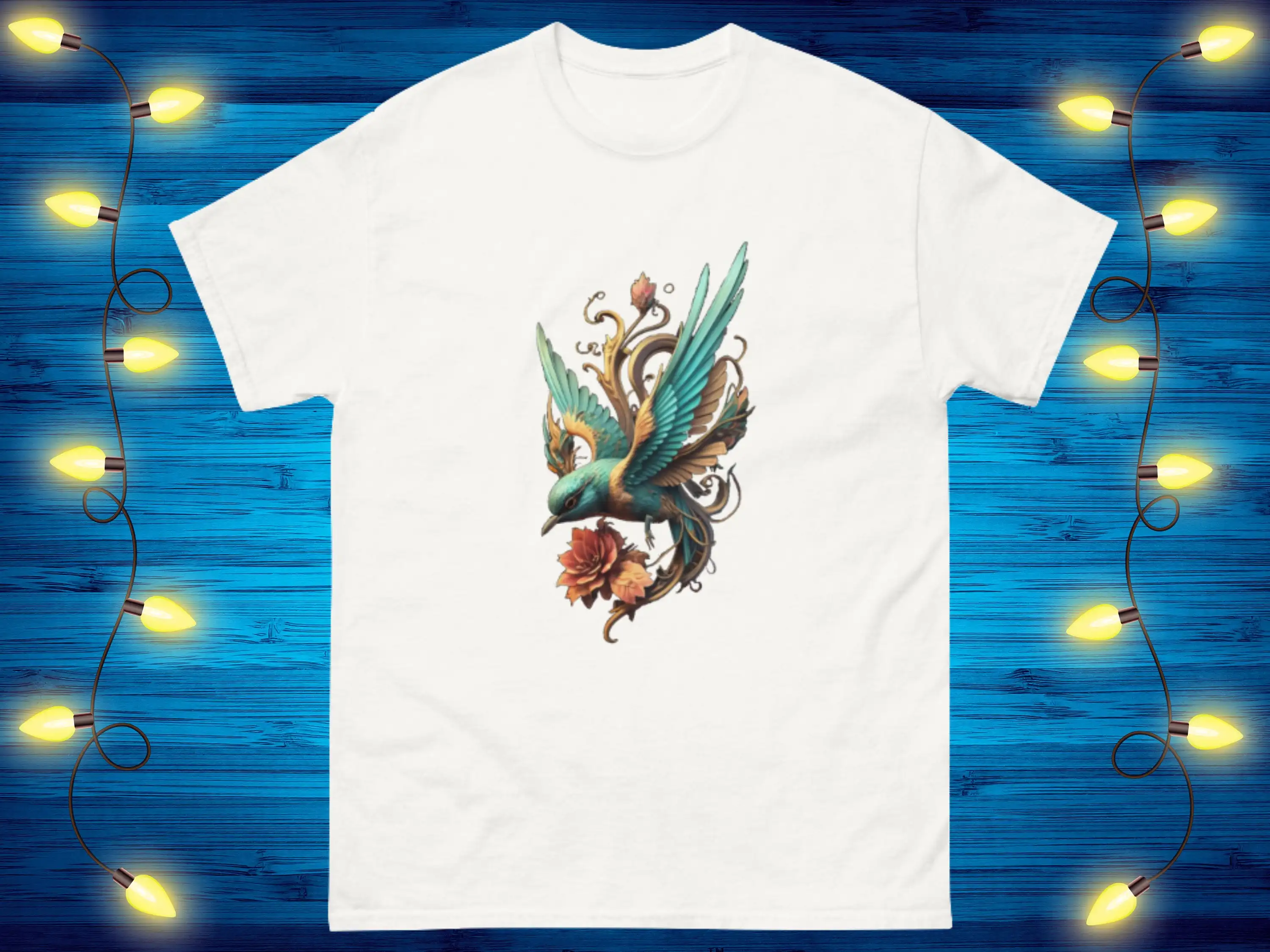 ابتلاع روز الوشم تي شيرت الطيور التوضيح لمحبي مراقب علم الطيور أجنحة الريش طبيب الطيور