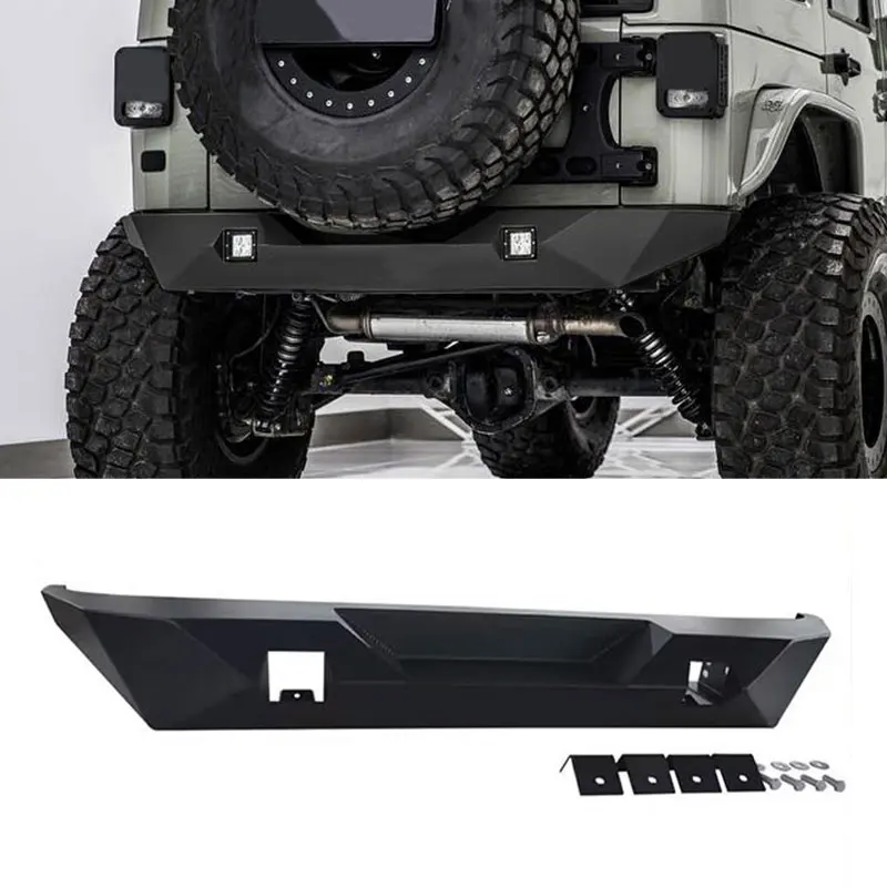 

Heavy Duty Off-road 4X4 Accessories Aluminum Steel Textured Black Sport Rear Bumper for Jeep Wrangler JL 2018+