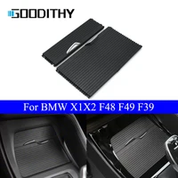Para BMW X1 X2 F48 F49 F39 consola frontal portavasos cubierta de persianas deslizantes embellecedor cubierta de persiana enrollable central reemplazo 2016-2021