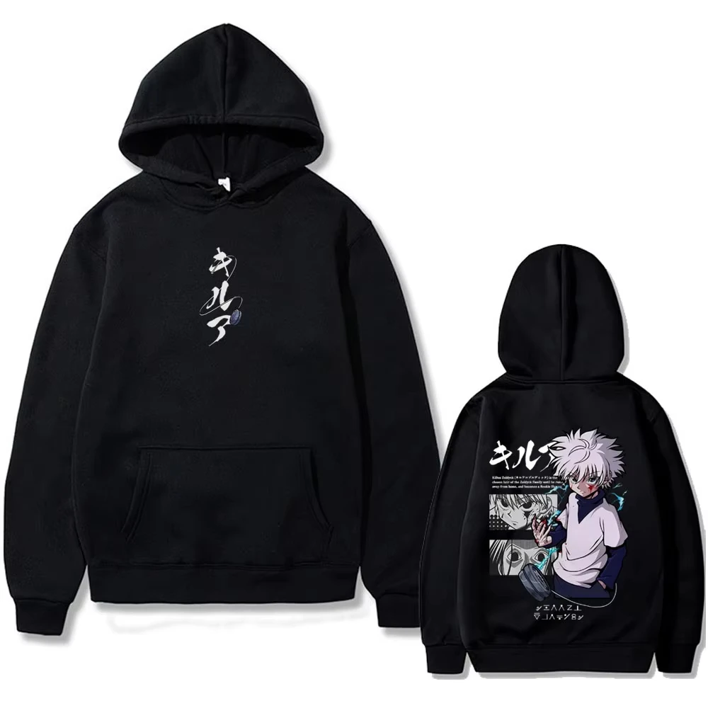 Hunter X Hunter Killua Zoldyck Hoodie Unisex Herren Damen Baumwolle Grafikdruck Langarm Streetwear 2026 Sommer Casual Bestseller – Detail 2