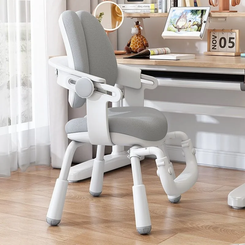 Study chair for primary school students, household writing chair, special seat for correcting sitting posture, adjustable desk