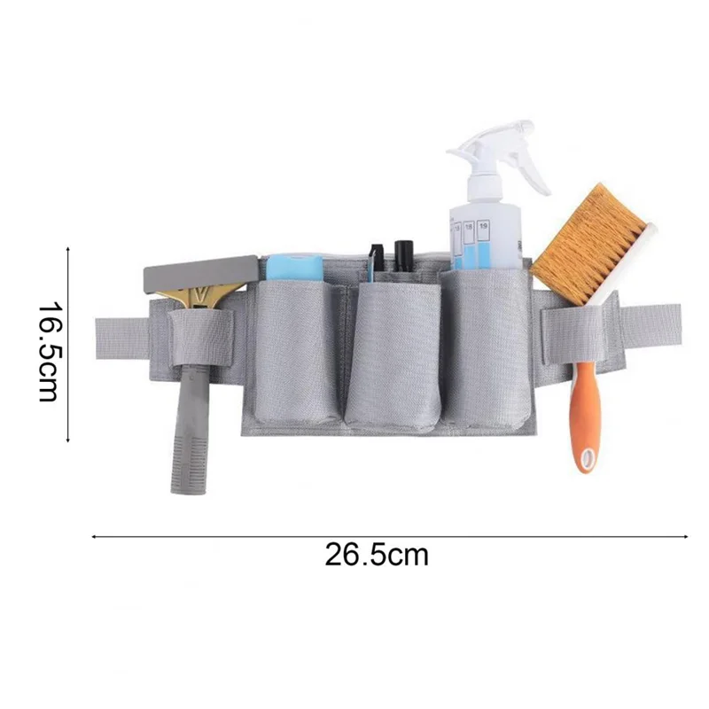 M12K-Tas Pinggang Alat Pembersih Multifungsi Sabuk Dapat Disesuaikan Tas Penyimpanan Alat Kebun Portabel