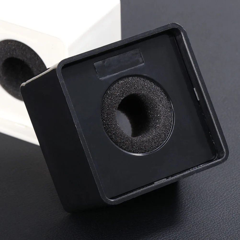 

4Pcs Mic Logo Flag ABS Material Customizable Wireless Interview Station Professional Microphone St Br Marks Studio Equipment