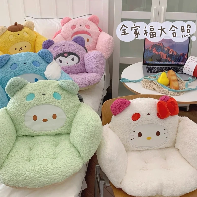 

Sanrio Hello Kitty cartoon cute cushion backrest creative kawaii for girls home bedroom balcony lazy sofa gift wholesale
