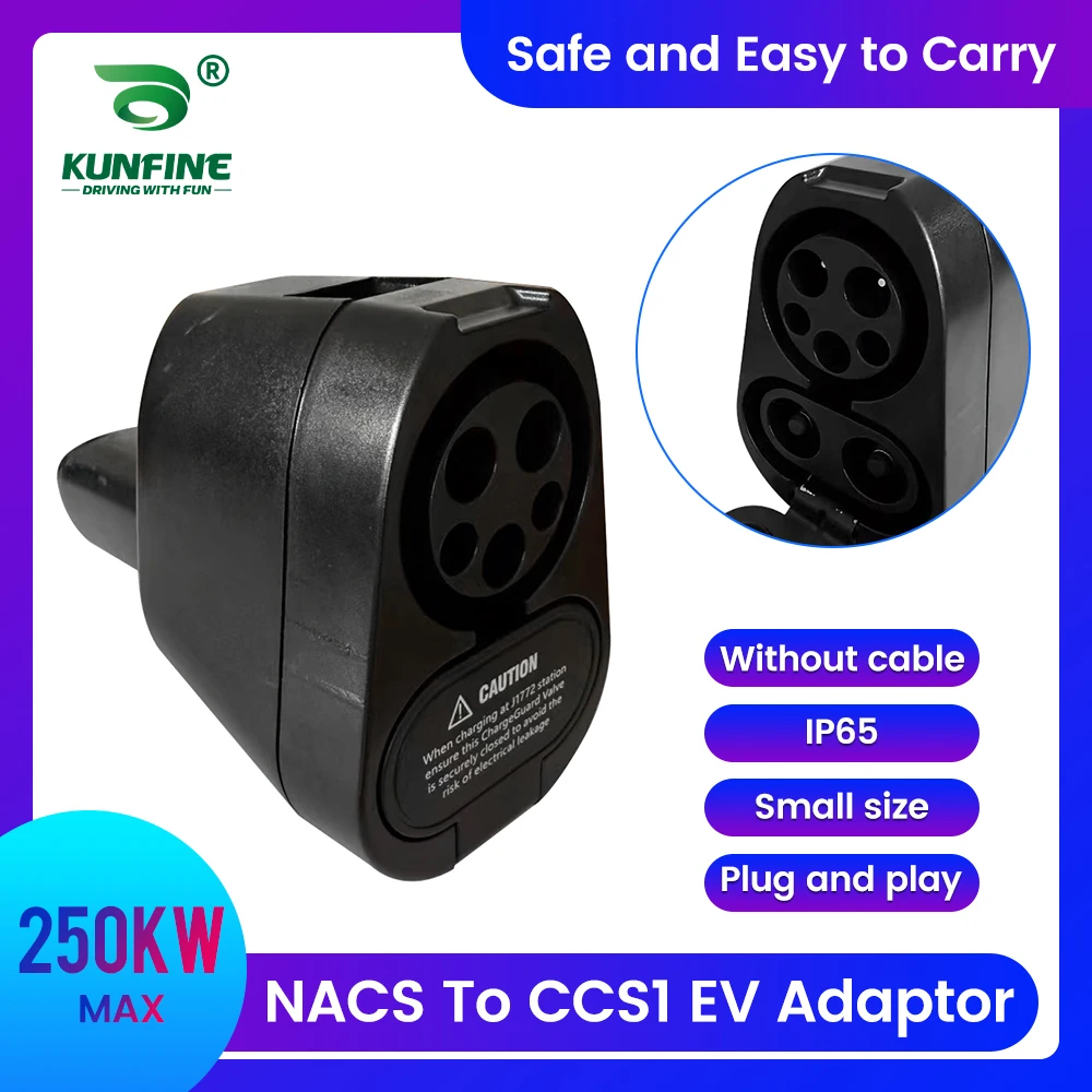 For Tesla Model 3/X/Y/S EV Charger DC Adapter CCS1 To Tesla 250KW Electric Vehicle Convertor Charging Station COMBO Converter