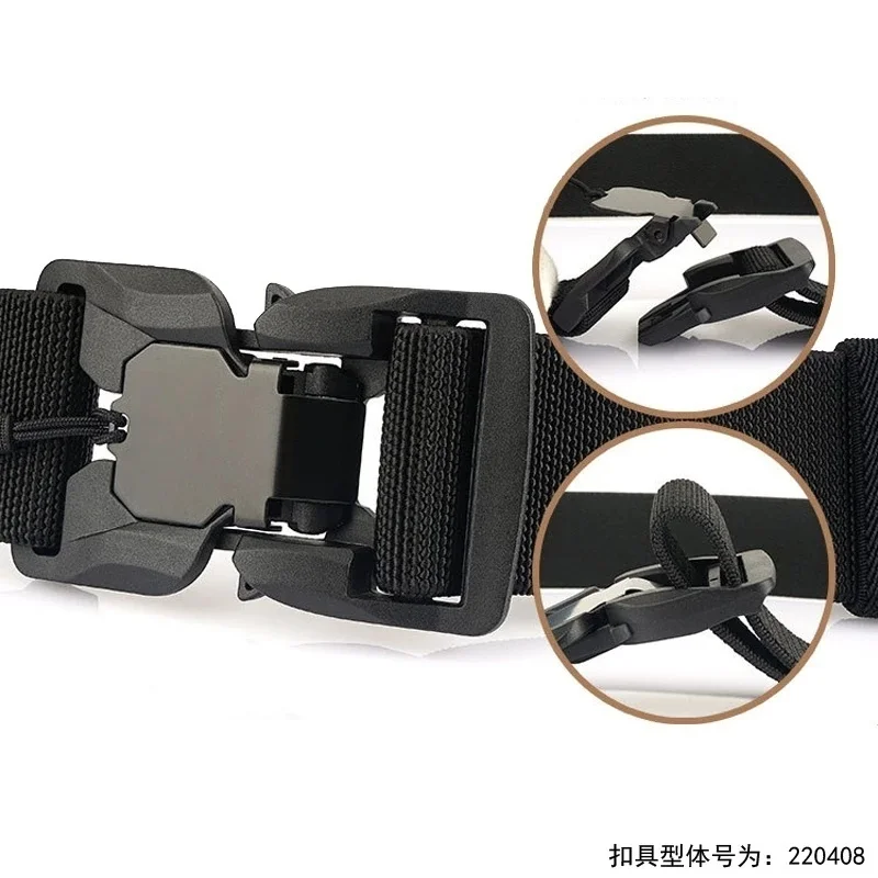 FRALU New Tactical Belt Quick Release Magnetic Buckle Military Belt Soft Real Nylon Sports Accessories YD881