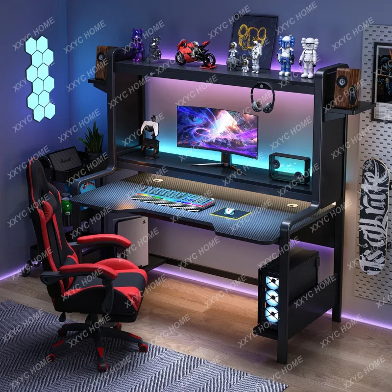 YX Computer desk Desktop hole board Bedroom learning and writing e-sports table