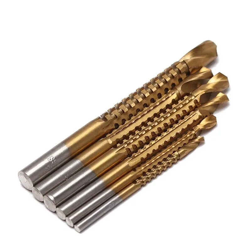 Multifunction Titanium Coated Cobalt Drill Bit Spiral Screw Metric Composite Tap Twist Hole Opener Cutting Drilling Polishing